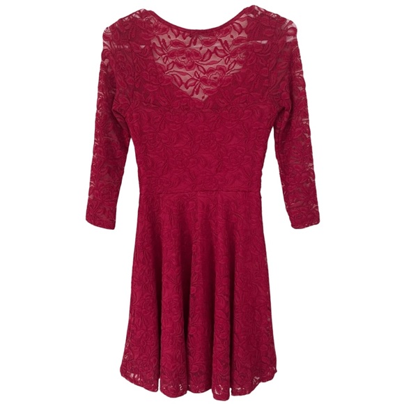 Soprano Lace Dress sz Small Red EUC - Picture 5 of 6